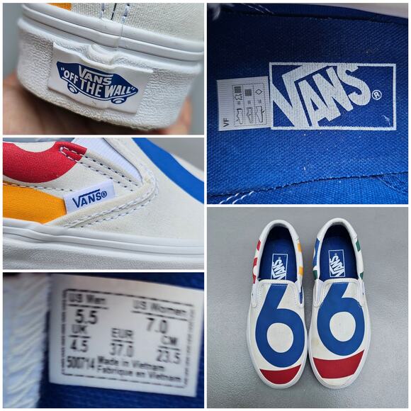Sneakers VANS 59 Deck Club Blanc/66 Sail Shoe Size 7 White Primary Color Slip On - Picture 1 of 13